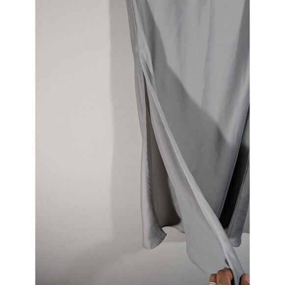 American Eagle Womens Maddie & Kensie Ziegler Gray Pull on Midi Skirt Sz 8 Fairy - Picture 3 of 7